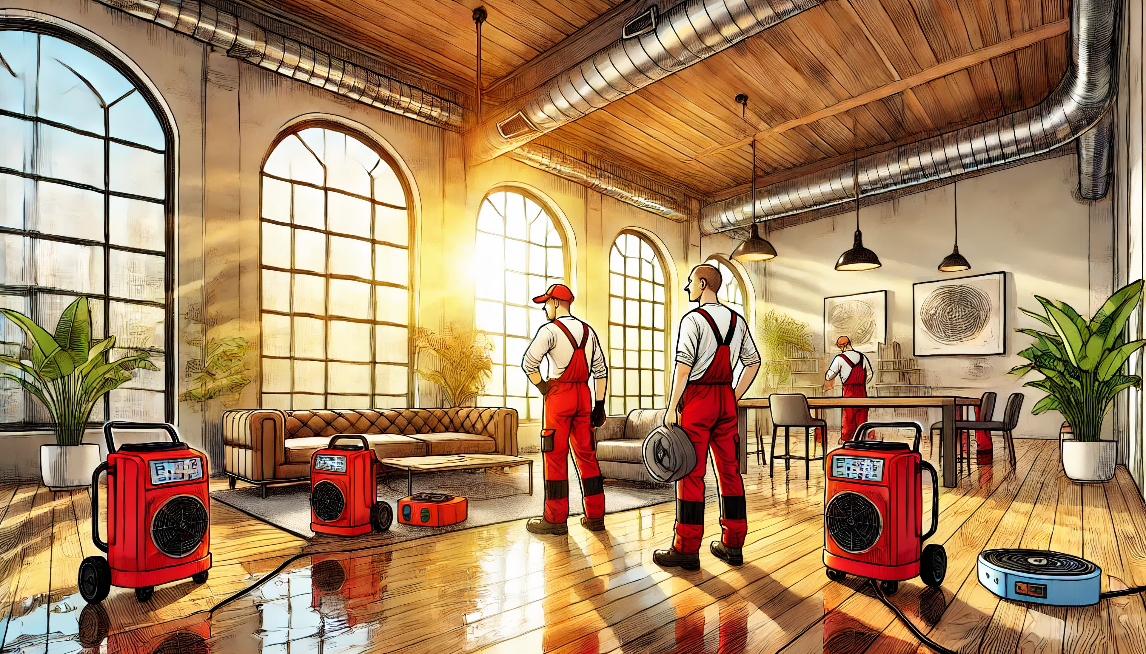 Professional waterproofing after water damage