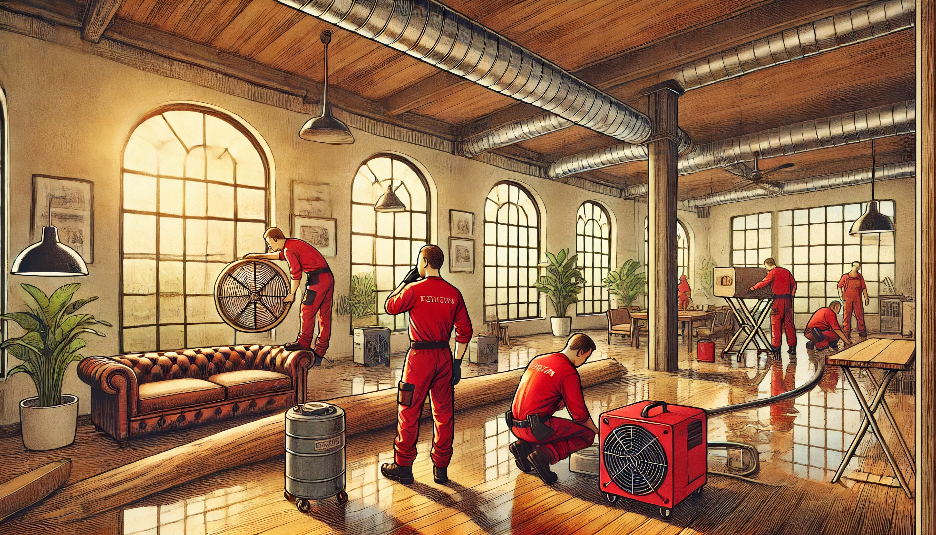 Waterproofing and drying equipment